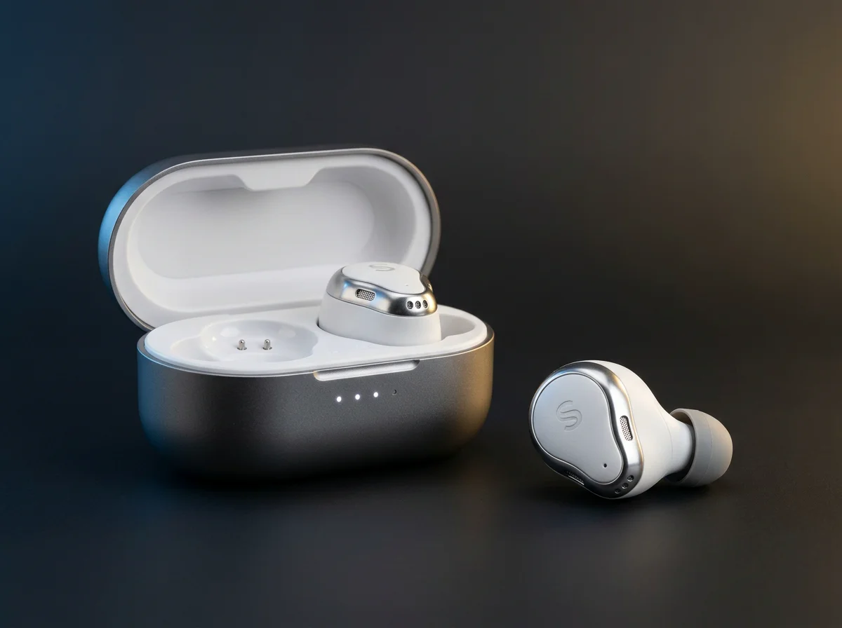 SonaBuds AI Translation Earbuds and Charging Case